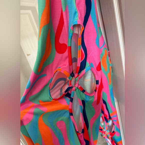 Vibrant Multicolor Abstract Jumpsuit - Picture 2 of 3